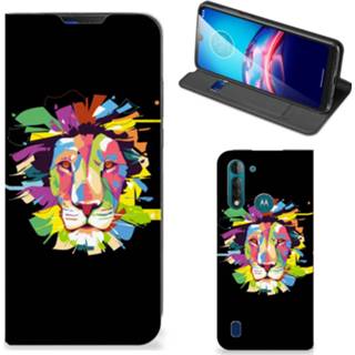 Motorola Moto G8 Power Lite Magnet Case Lion Color 8720215627626