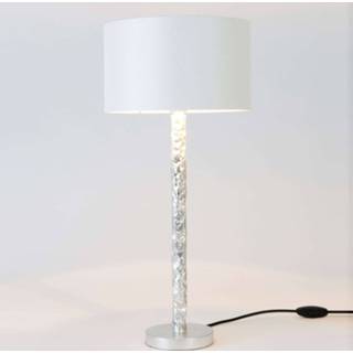 👉 Tafellamp wit zilver IJzer a++ Cancelliere Rotonda wit/zilver 57 cm