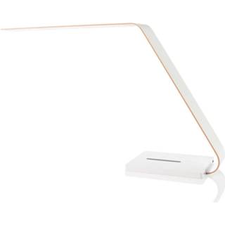 👉 Bureaulamp wit aluminium warmwit a+ C USB-poort TRAE Jade OLED bureaulamp, Qi,