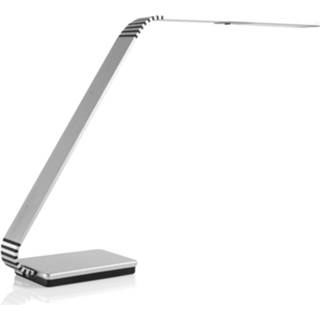👉 Bureaulamp aluminium universeel wit a+ C USB-poort TRAE Maze Z LED bureaulamp, 4.000 K alu
