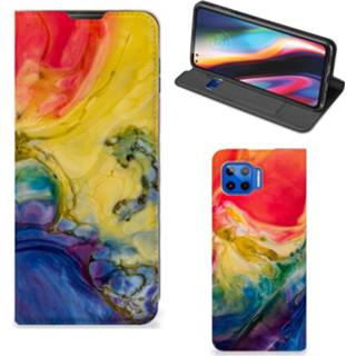 👉 Bookcase Motorola Moto G 5G Plus Watercolor Dark 8720215875607