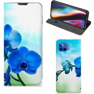 👉 Orchidee blauw Motorola Moto G 5G Plus Smart Cover - Cadeau voor je Moeder 8720215915068