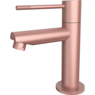 👉 Toiletkraan rose goud messing koudwater zonder waste standaard perlator Best Design Lyon-Ribera Uitloop Recht 14 cm 1-hendel Mat 8719323066595