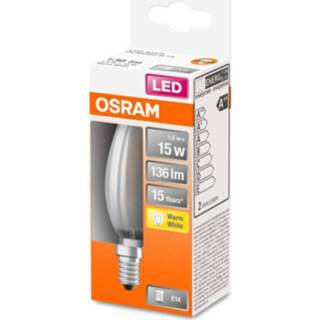 👉 Warmwit a++ OSRAM Classic B LED lamp E14 1,5W 2.700K mat