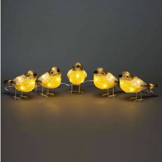 👉 Transparant acryl warmwit a+ c buiten-transformator LED lichtfiguren vogels voor buiten, 5 per set