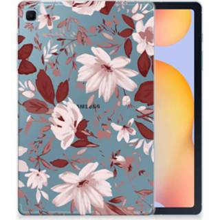 👉 Tablethoes Samsung Galaxy Tab S6 Lite Watercolor Flowers 8720215981629