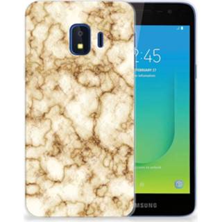 👉 Siliconen hoesje marmer goud Samsung Galaxy J2 Core TPU 8720215300727