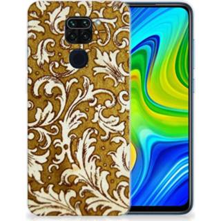 👉 Siliconen hoesje goud Xiaomi Redmi Note9 Barok 8720215302837