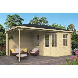 👉 Tuinhuisje Tuindeco | Tuinhuis Kennet met Overkapping 8715815025781