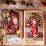👉 Kerstpatroon papier One-Size veel kleurig 30 vellen willekeurige briefkaart
