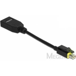 👉 Kabel adapter zwart DeLOCK 65978 video 0,15 m Mini DisplayPort 4043619659784