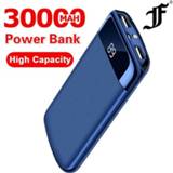 👉 Powerbank XS 2 For Xiaomi Samsung iphone 30000mah Power Bank External Battery PoverBank USB LED Portable Mobile phone Charger