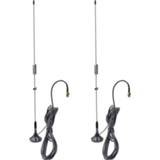 👉 Draagbare radio 2pcs UT-106 UV Dual band Whip Antenna with magnetic base SMA-F/SMA-M/BNC connector for ALL types of Two way