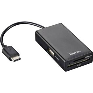 👉 Zwart Hama 1 poort USB 2.0 hub Met USB-C stekker 4007249541444