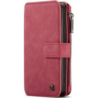 👉 Portemonnee unicolor rood unisex kunstleer Luxe 2 in 1 Booktype voor de iPhone 12 6.7 inch - 8719295424539