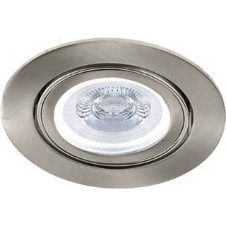 👉 Inbouwspot wit aluminium Geborsteld Dimbare LED Lublin 5 Watt 4000K neutraal kantelbaar IP20 8720365430510