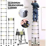 Aluminium ladder alloy 3.8m/3.2m Telescopic Retractable Multifunctional Single Extension Foldable Drywall Home Tools