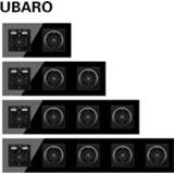 👉 Stopcontact UBARO German Standard 16A Crystal Glass Panel Wall Socket Power Steckdose Plug Sockets Home Outlet AC100-250V