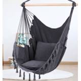 👉 Hangmat kinderen Hanging Hammock Chair Swinging Seat Travel Camping Home Garden Adults Kids Indoor Thickened Outdoor Swing Chairs With Cushion