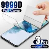 👉 Screenprotector 3Pcs Hydrogel Film on the Screen Protector For Samsung Galaxy S10 S20 S9 S8 Plus S7 S6 Edge Note 20 8 9 10