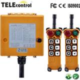 👉 Draagbare radio RF 433Mhz 6 two-steps push buttons multiple control eot crane industrial wireless remote controller with 2 transmit F26-C3