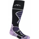 👉 Darn Tough - Women's Function 5 OTC Midweight with Cushion - Skisokken maat L, zwart/grijs
