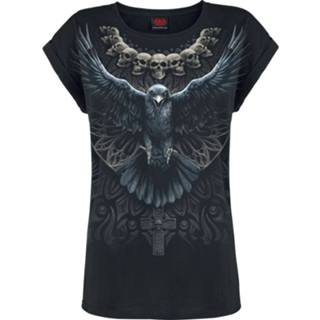 Shirt zwart vrouwen m Spiral - Raven Skull T-shirt 5055800658598