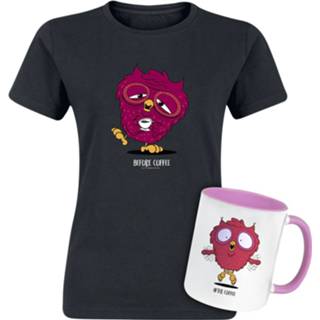 👉 Geschenkbox zwart vrouwen m - Geschenkset T-shirt + Tasse Before & After Coffee 4064854113640