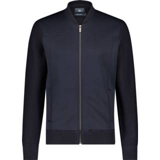 👉 XXL mannen donkerblauw State of Art Cardigan Plain - Bom 8714596561587