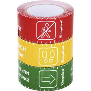👉 Coroplast 1466 SDR 217522 Vloermarkeringstape Geel (l x b) 25 m x 60 mm 1 stuk(s)