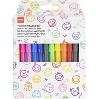 👉 HEMA Viltstiften Uitwasbaar - 24 Stuks