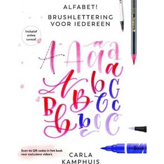 Nederlands Carla Kamphuis Alfabet! Brushlettering voor iedereen 9789043922241