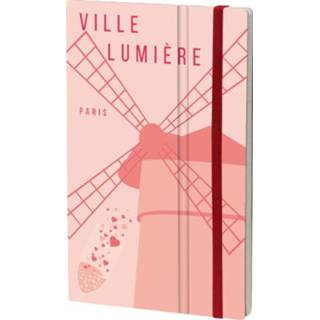 👉 Notitieboek roze papier kinderen unisex geen personage Stifflex Paris 13 x 21 cm 8022697011758