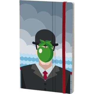 👉 Notitieboek grijs papier kinderen unisex geen personage Stifflex Magritte 13 x 21 cm 8022697009953