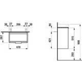 👉 Fontein base Laufen for Pro S fonteinonderbouwkast m. 1 deur v. H815955 47x26.5x53cm links glanswit 7612738911843