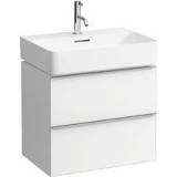 👉 Wastafelonderbouwkast wit space Laufen m. 2 laden v. wastafel 810283 58.4x40.8x50cm mat 7612738345143