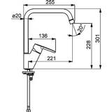 👉 Keukenkraan hoog model hansa polo 4057304005183