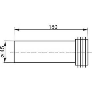 Sanit valpijpbuis + aansluitring 58992000000 4013341017015