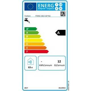 👉 Energielabel Open Geijser Mag Vaillant mini gasgeiser propaan m. A 27.7 KW 144/1 G B 6922168208422