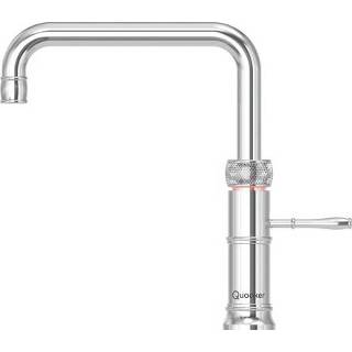 👉 Chroom Quooker keukenmengkraan Classic Fusion Square voorsprong uitloop 220 mm,