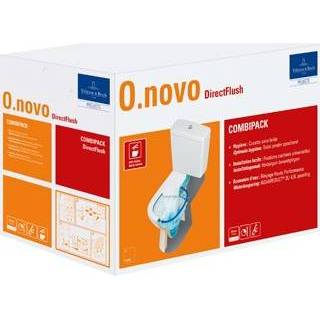 👉 WC bril wit Villeroy & Boch O.novo combi-pack m. closetpot PK DirectFlush - reservoir -closetzitting softclose ceramic+ 4051202361013