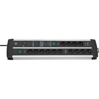 👉 Stekkerdoos Brennenstuhl Premium-Protect-Line 120.000A Duo 14-voudig met overspanningsbeveiliging en USB 2x USB, 3 meter 4007123662951