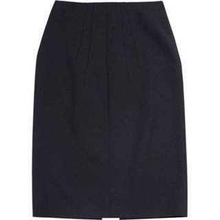 👉 Pencil vrouwen zwart cut skirt with front slit