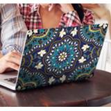 👉 Blauwe nederlands mannen Stickers voor laptop tinten mandala