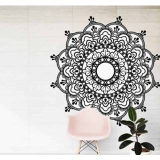 👉 Muursticker zwart wit nederlands mannen Muurstickers bloemenpatroon Mandala en