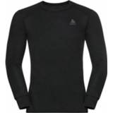 👉 Odlo - Base Layer Top Crew Neck L/S Active Warm Eco - Synthetisch ondergoed maat 4XL, zwart