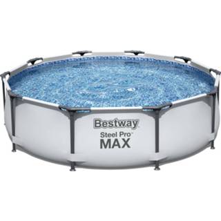 👉 Zwembad steel Bestway pro max set rond 305 Incl. filterpomp (220-240V) 6942138981841