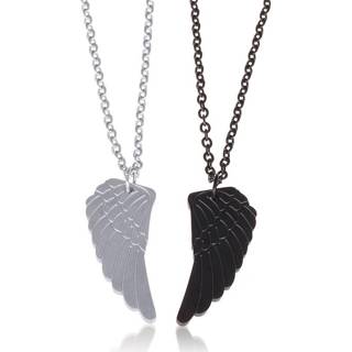 👉 Zilver edelstaal vrouwen LGT Jewels Liefde ketting Double Wing 8720246413519