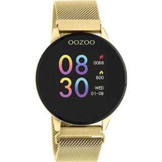 👉 Smartwatch metaal goud nederlands unisex OOZOO Mesh | Q00121 8719929020649