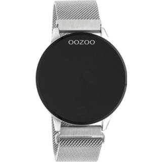 👉 Smartwatch metaal zilver nederlands unisex zwart OOZOO Mesh | Q00116 8719929020076